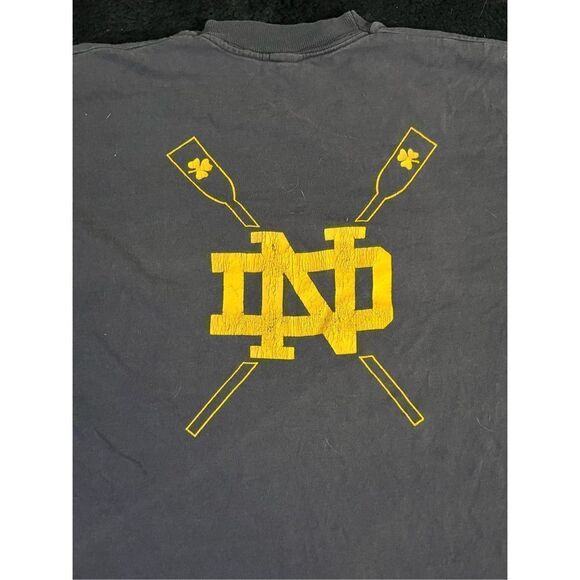Vintage 90s University Of Notre Dame Single Stitch Tee Sz XL B8 - Picture 4 of 7